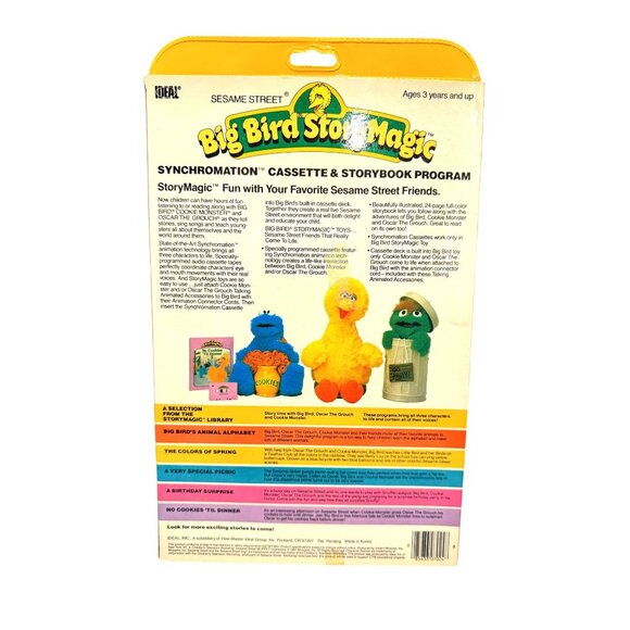 Big Bird StoryMagic Big Bird's Day On The Farm Sesame Street Book Tape Tyco New - Picture 2 of 2